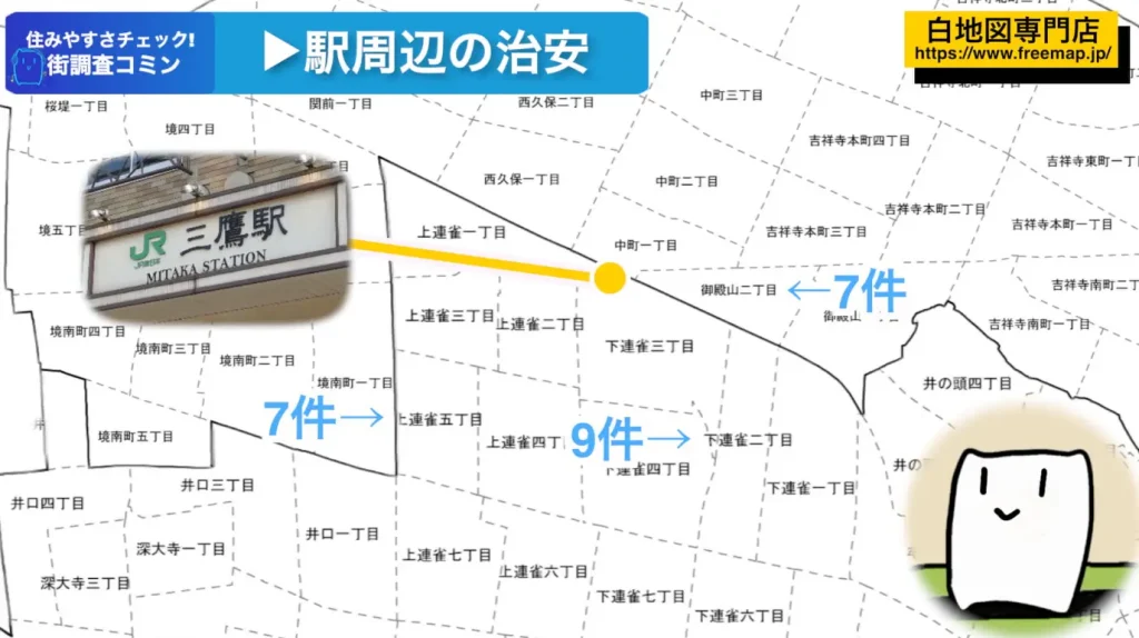 三鷹駅周辺 治安の良いエリア